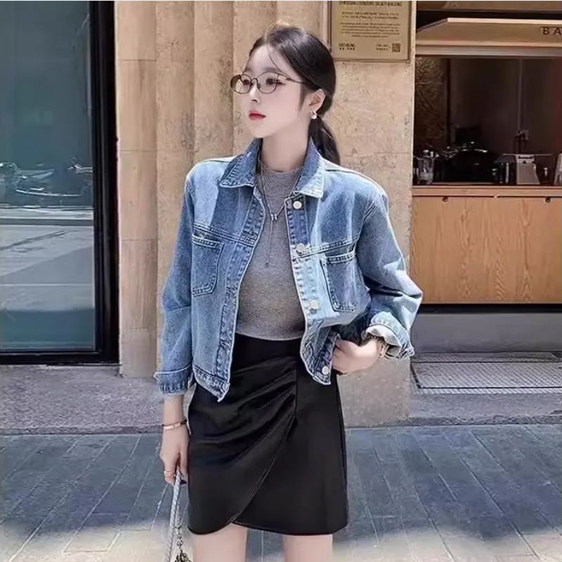 ECNR Denim Jacket Women's Vintage Blue-2