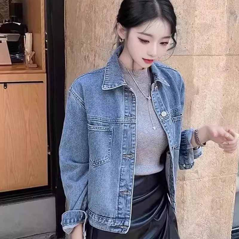 ECNR Denim Jacket Women's Vintage Blue-5
