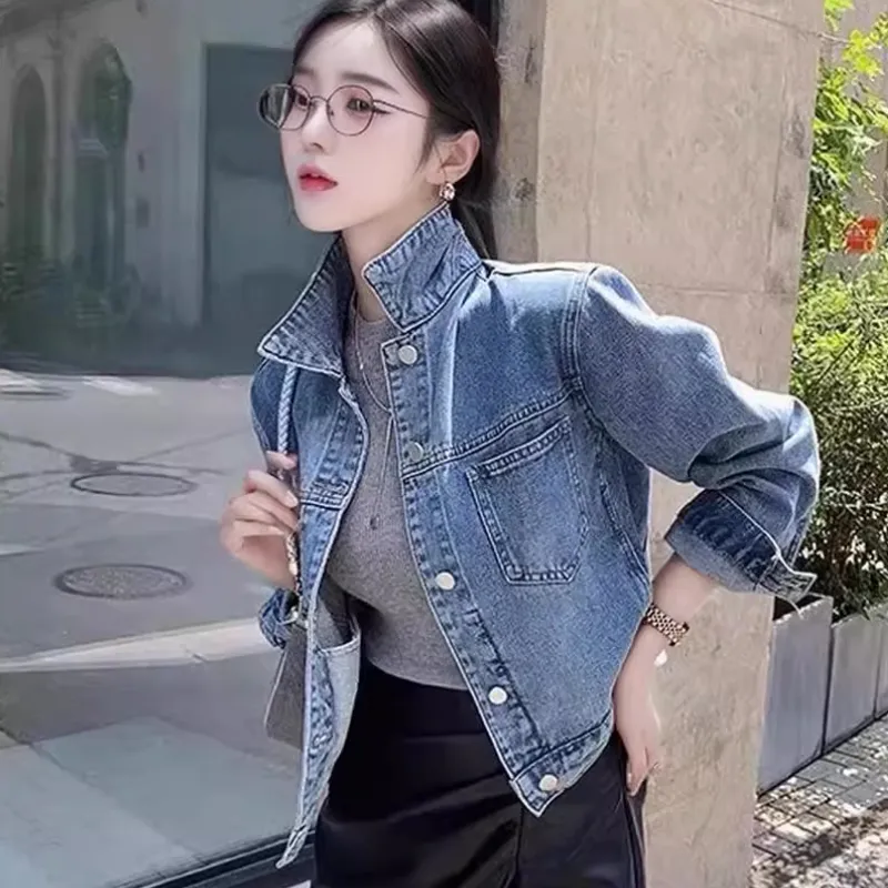 ECNR Denim Jacket Women's Vintage Blue-6
