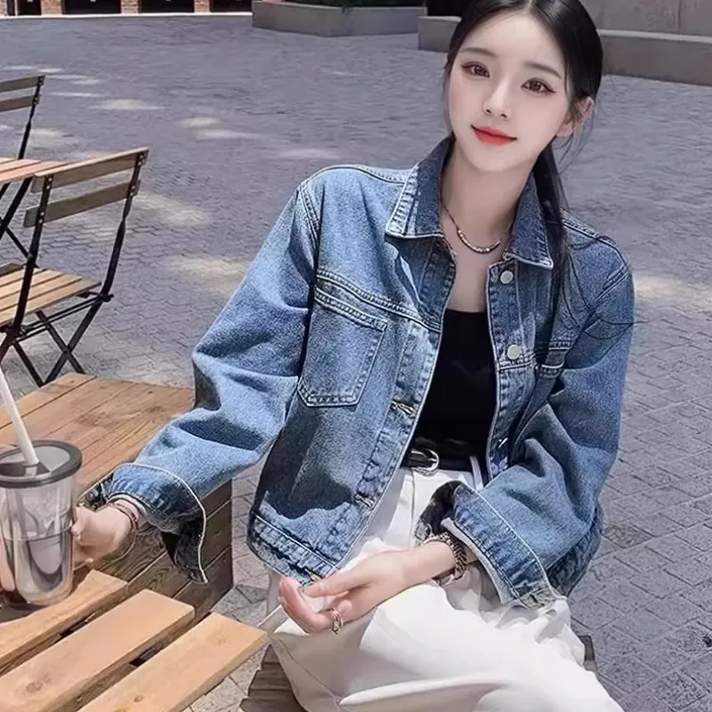 ECNR Denim Jacket Women's Vintage Blue-3