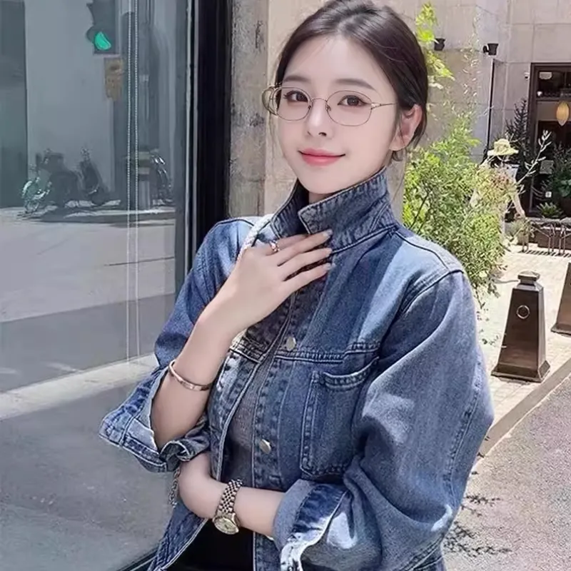 ECNR Denim Jacket Women's Vintage Blue-7