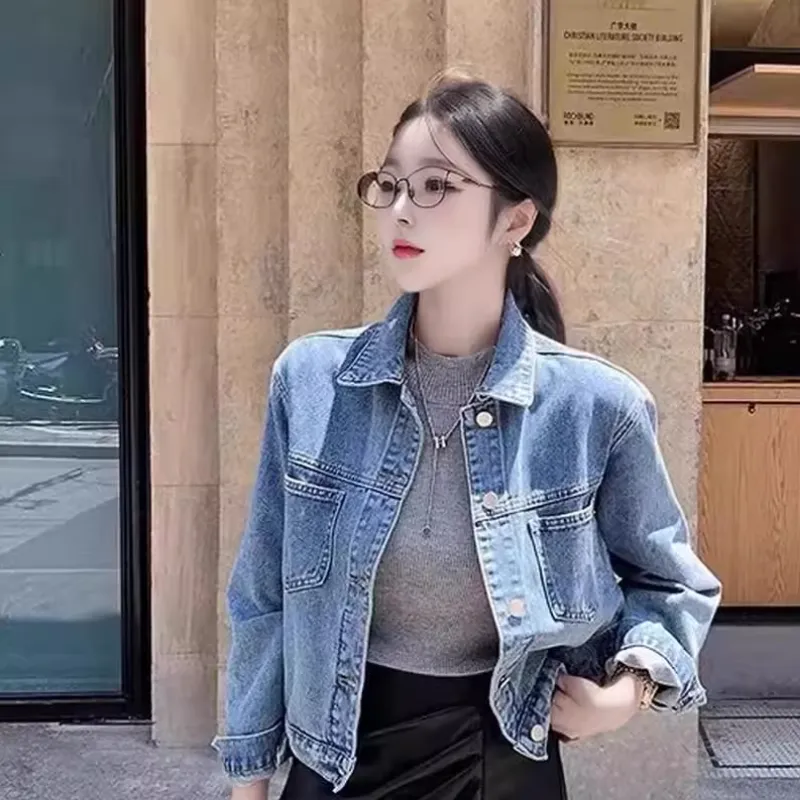 ECNR Denim Jacket Women's Vintage Blue-4