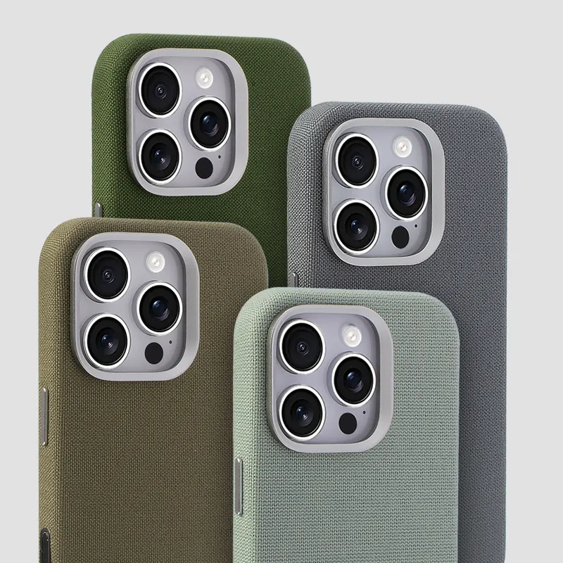 TXBX Ballistic Nylon Woven Material Magnetic Phone Case Compatibility With Apple 16/15/14/13 Collection-5