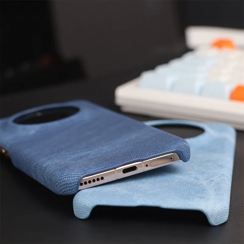 TXBX PC Material Vintage Niche Denim Pattern Phone Case Compatibility Honor Magic 7/Magic 6 Collection-3