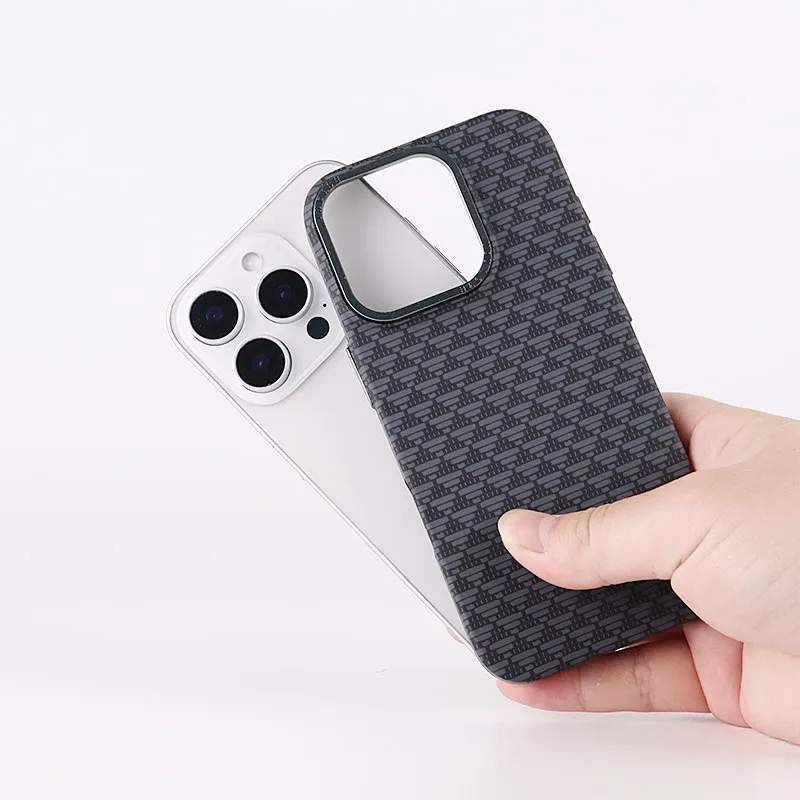 TXBX PC Material Lightweight Plaid Advanced Matte Phone Case Compatibility With Apple 16/15/14 Collection-3