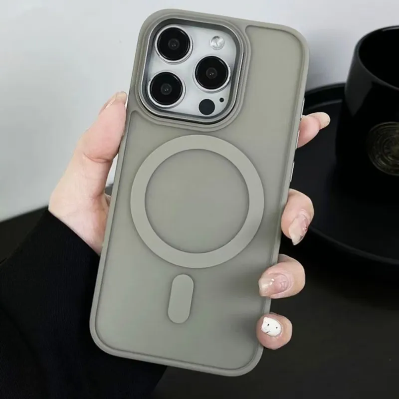TXBX PC Material Solid Color Skin Matte Impact Resistant Phone Case Compatibility With Apple 13/14/15/16 Collection-1
