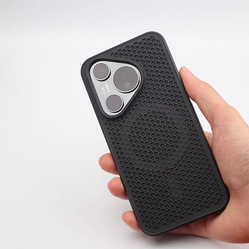 TXBX TPU Material Honeycomb Breathable Heat Dissipation Magnetic Phone Case Compatible With Huawei Pura 70 Collection-1
