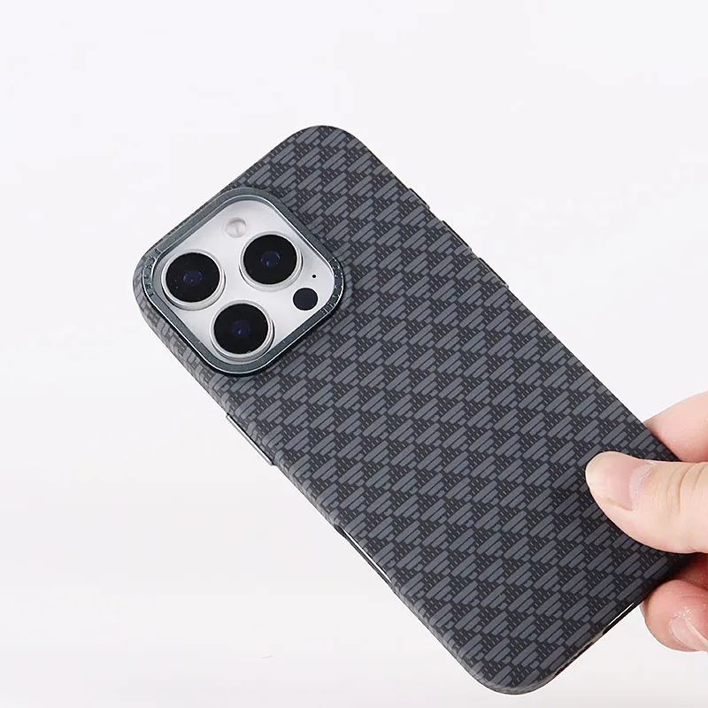TXBX PC Material Lightweight Plaid Advanced Matte Phone Case Compatibility With Apple 16/15/14 Collection-2