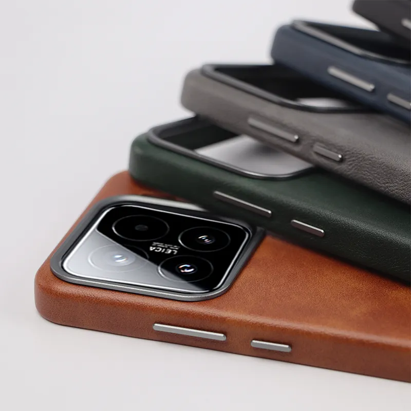 TXBX Leather Material Vintage Inspired Leather Magnetic Business Phone Case Compatibility With Xiaomi 15/14 Collection-2