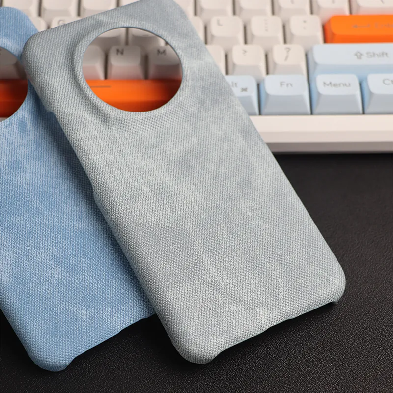 TXBX PC Material Vintage Niche Denim Pattern Phone Case Compatibility Honor Magic 7/Magic 6 Collection-4