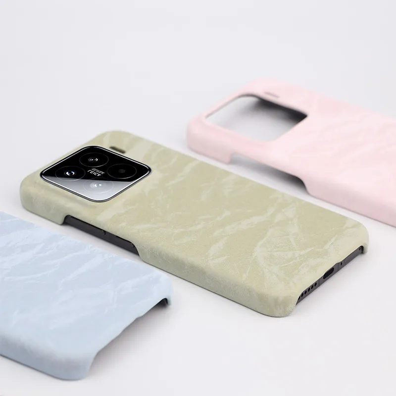 TXBX PC Material Velour Fall And Winter Half Cover Phone Case Compatibility With Xiaomi 15/14 Collection-3