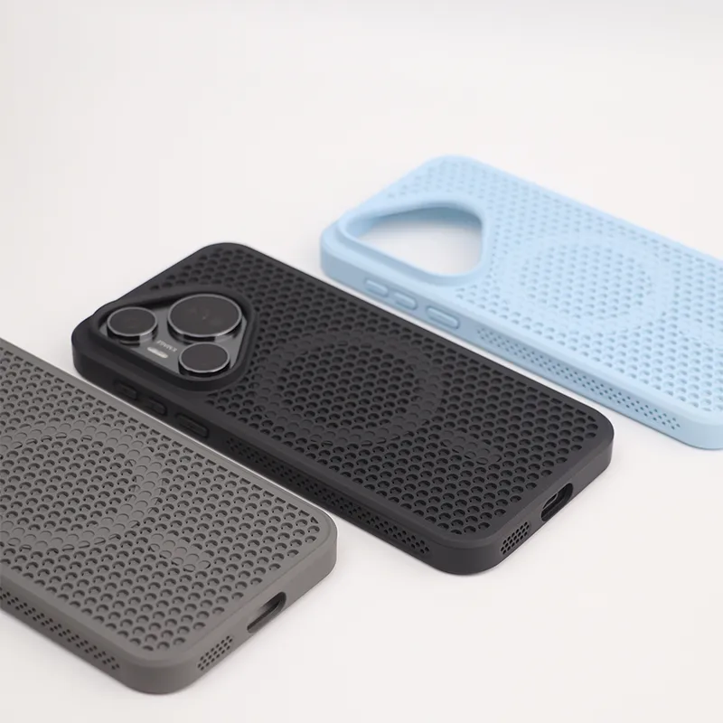TXBX TPU Material Honeycomb Breathable Heat Dissipation Magnetic Phone Case Compatible With Huawei Pura 70 Collection-2