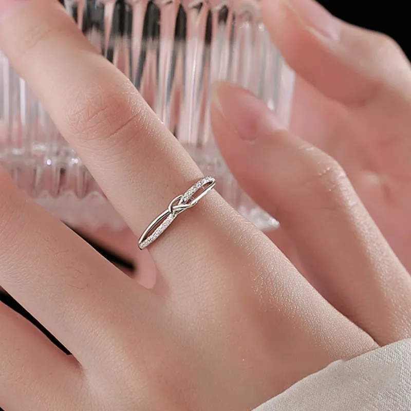 Cuihua Gold Shop S925 Silver Rings Unisex Silver-2