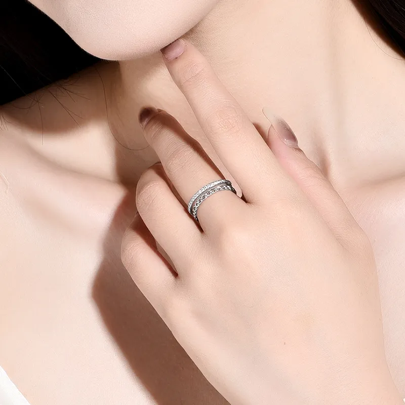 Cuihua Gold Shop S925 Silver Rings Unisex Silver-1