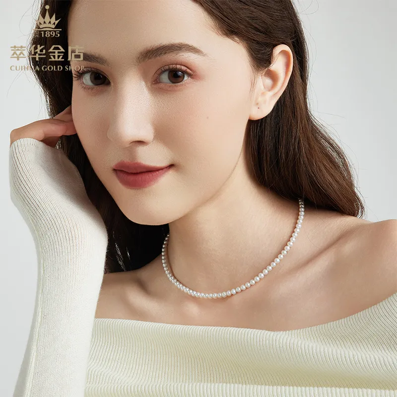 Cuihua Gold Shop Pearl Necklaces Women's-4
