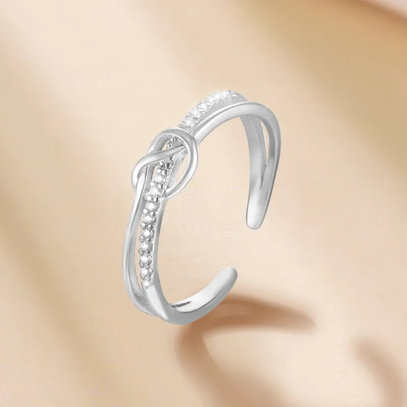 Cuihua Gold Shop S925 Silver Rings Unisex Silver-4