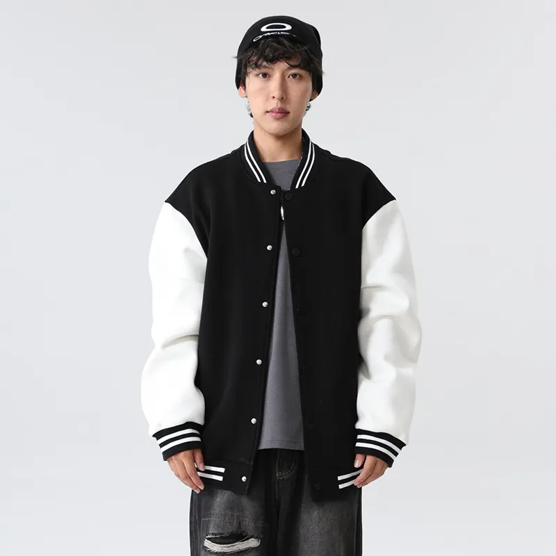 MJ STYLE Long Sleeved Baseball Jacket Unisex-2