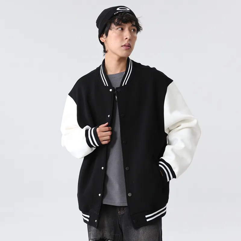 MJ STYLE Long Sleeved Baseball Jacket Unisex-3