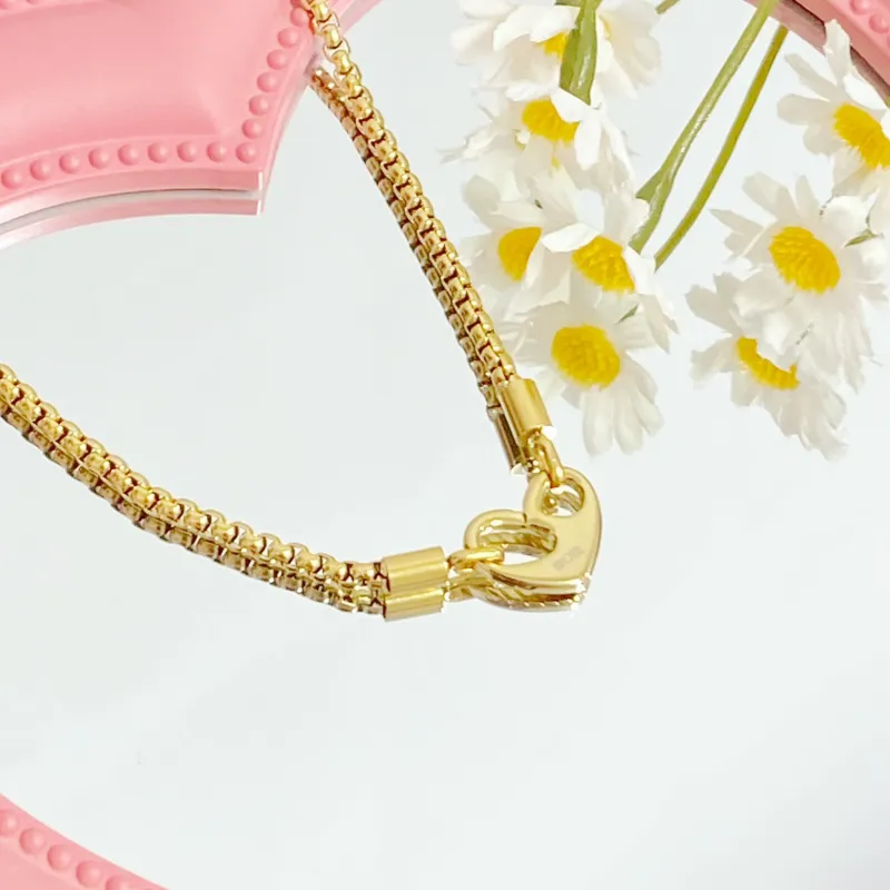 Barbie Titanium Steel Necklaces Women's Gold-2