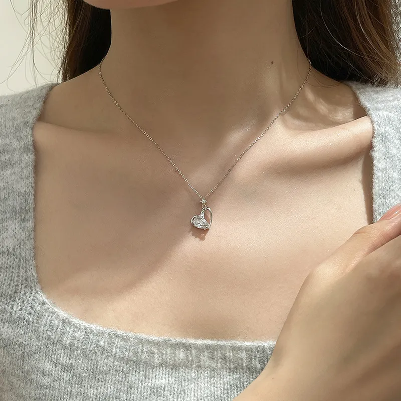Barbie S925 Silver Necklaces Women's-4