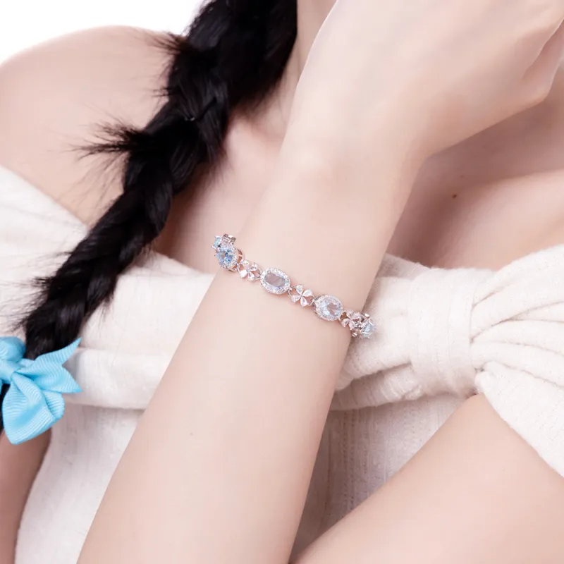 Barbie Copper Bracelets Women's Blue-2