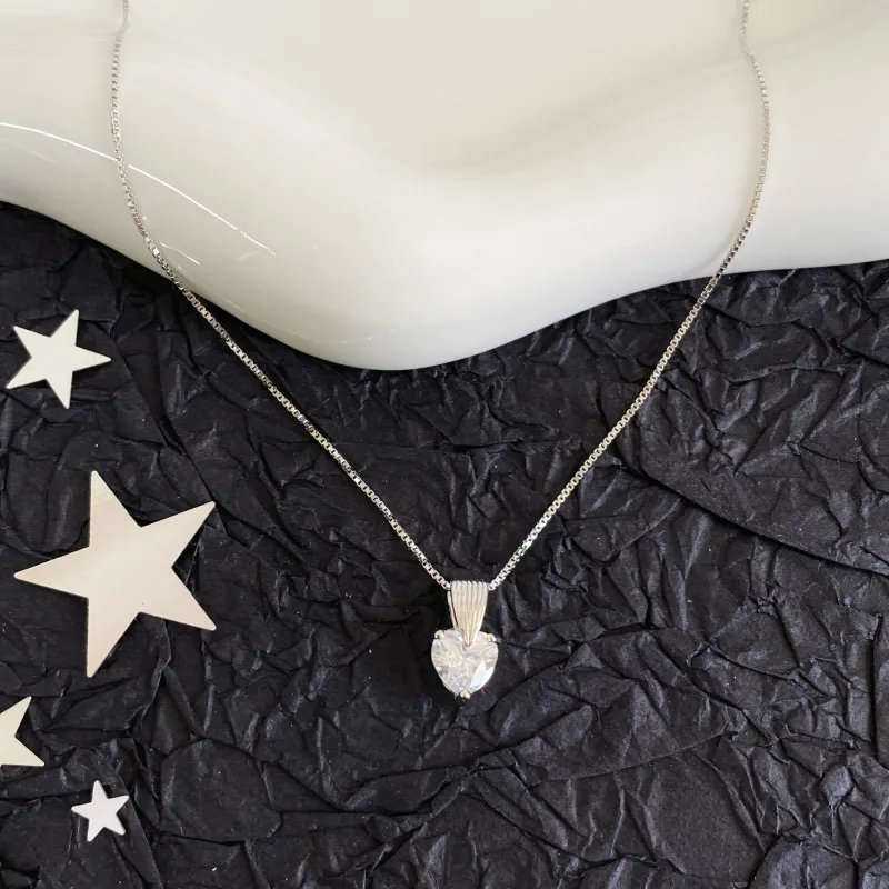 Barbie S925 Silver Necklaces Women's Silver-7