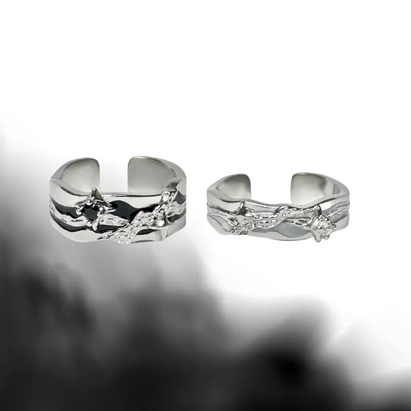 Barbie Alloy Rings Unisex Black-3