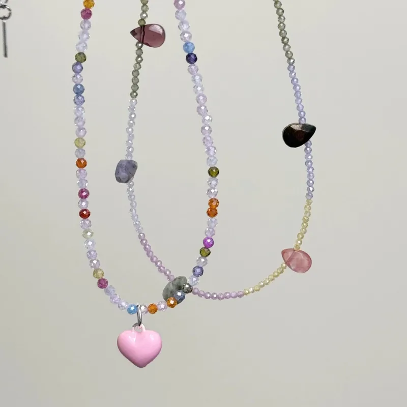 Barbie Copper Necklaces Women's Colorful Gift Box-5