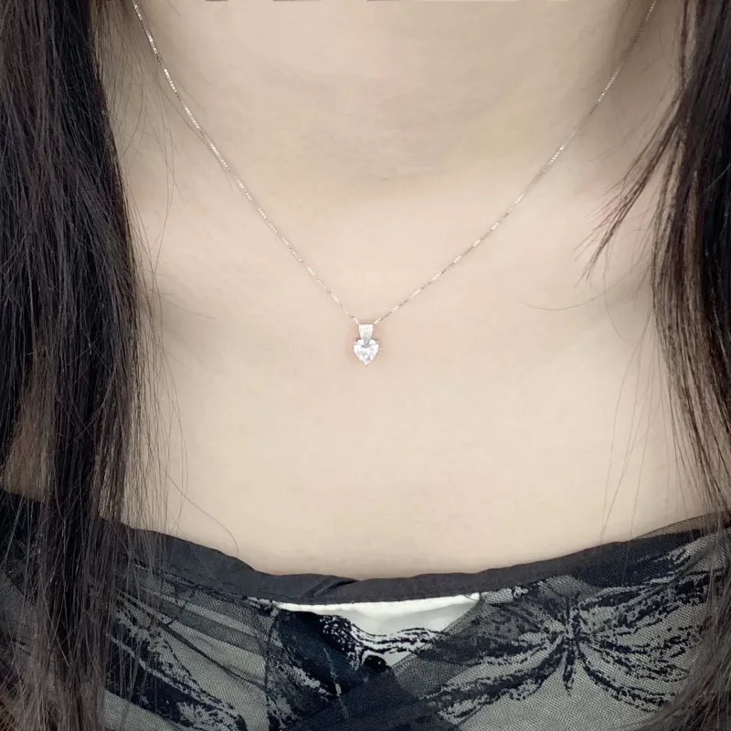 Barbie S925 Silver Necklaces Women's Silver-10