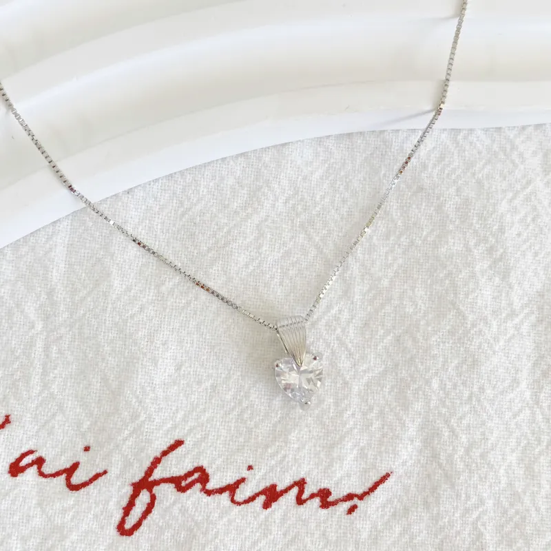 Barbie S925 Silver Necklaces Women's Silver-8