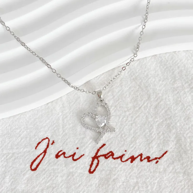 Barbie Titanium Steel Necklaces Women's Silver-3