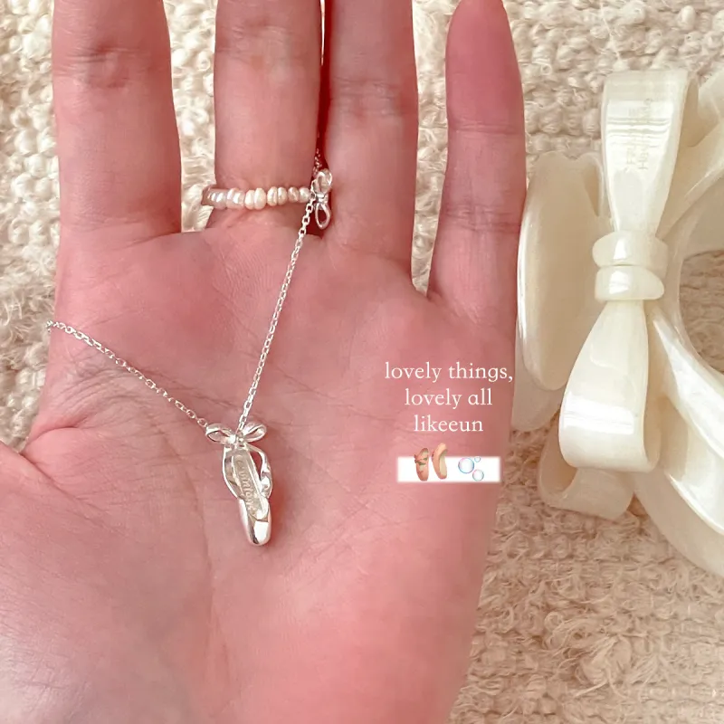 Barbie S925 Silver Necklaces Women's Versatile Date Commute-4