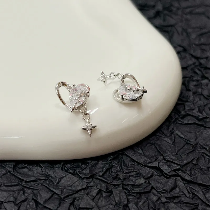 Barbie S925 Silver Earrings Women's-4