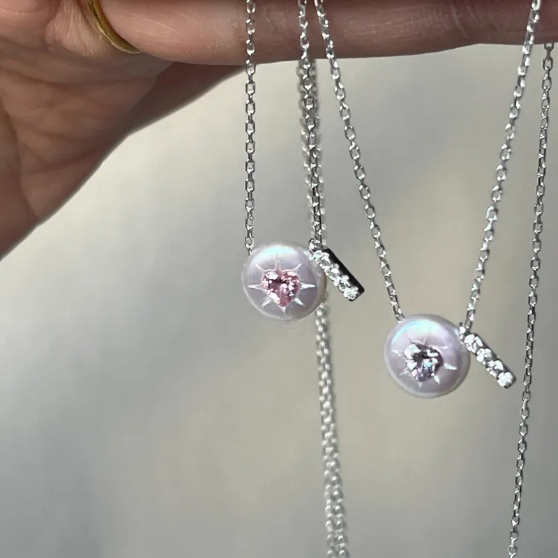 Barbie S925 Silver Necklaces Women's Silver-6