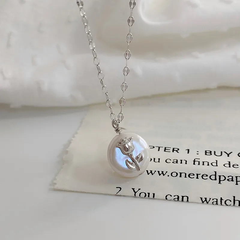Barbie S925 Silver Necklaces Women's Silver-1