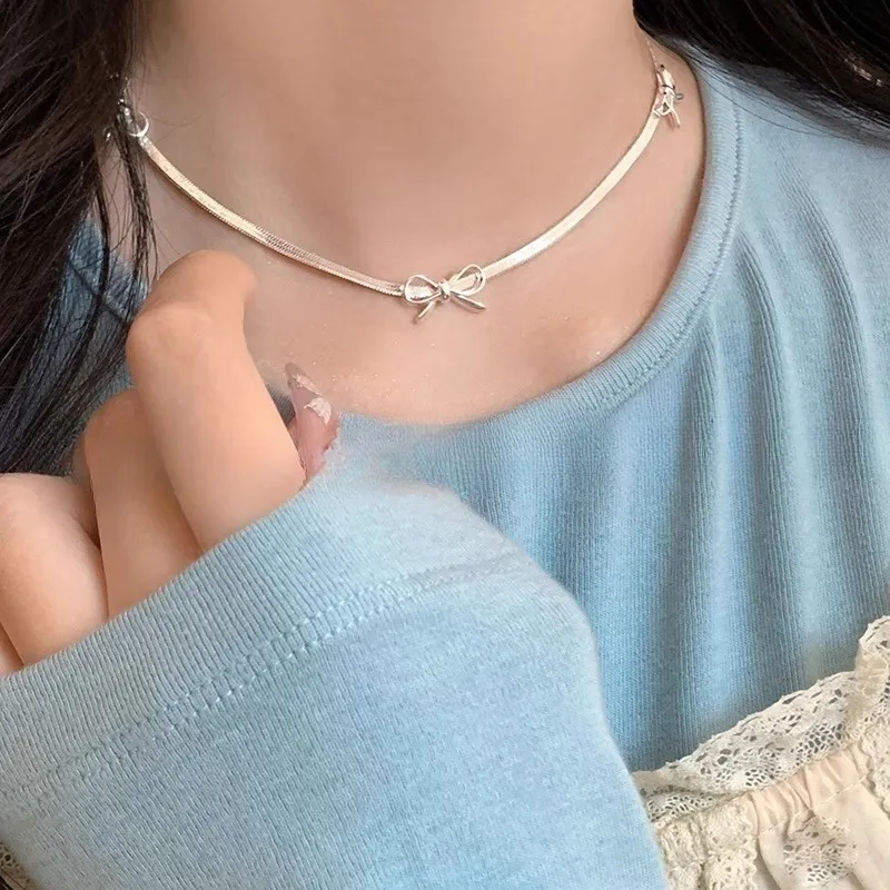 Barbie Alloy Necklaces Women's Silver-3