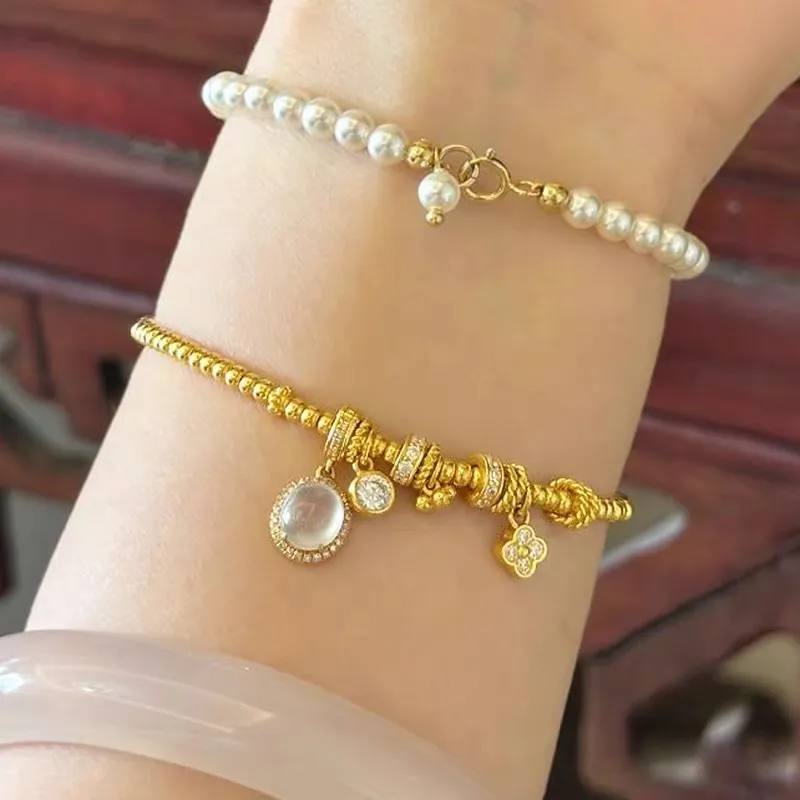 Barbie Alloy Bracelets Women's Gold-4