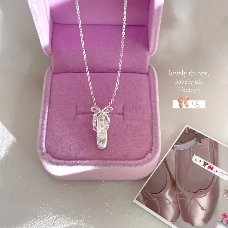 Barbie S925 Silver Necklaces Women's Versatile Date Commute-3