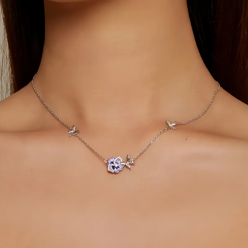 Barbie S925 Silver Necklaces Women's-1