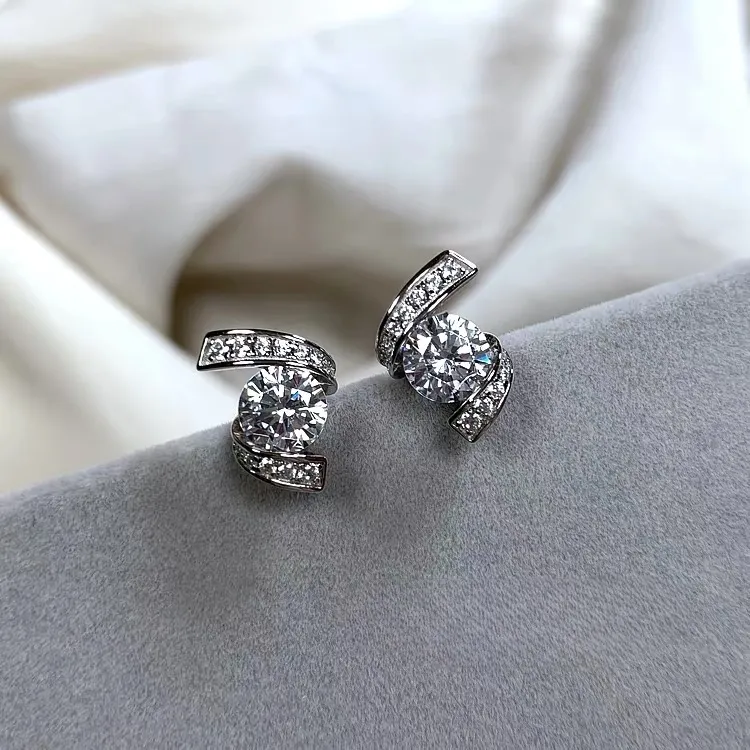 Barbie S925 Silver Stud Earrings Women's-1