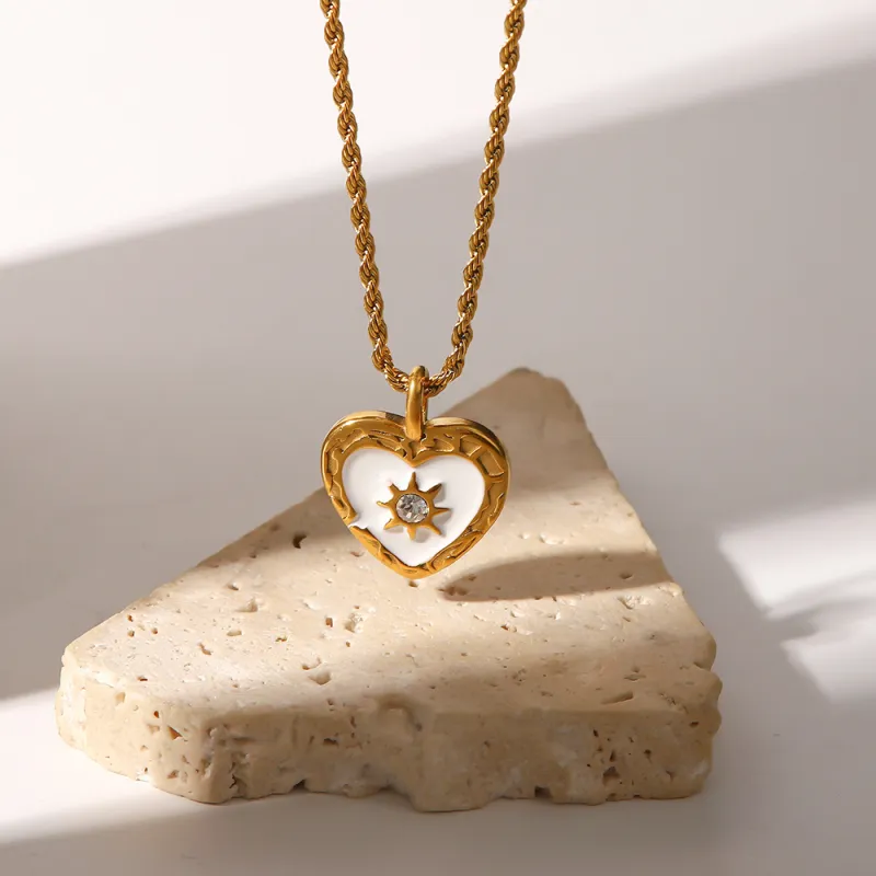 Barbie Titanium Steel Necklaces Women's Gold Date Everyday Business Casual Style-4