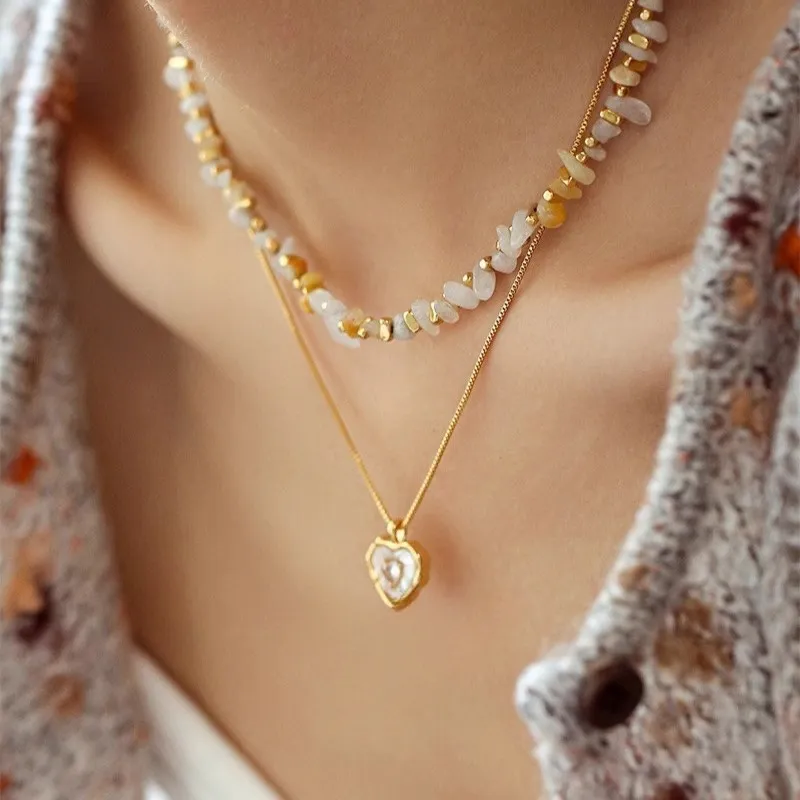 Barbie Titanium Steel+Zircon Necklaces Women's Elegant Everyday Business Casual-3