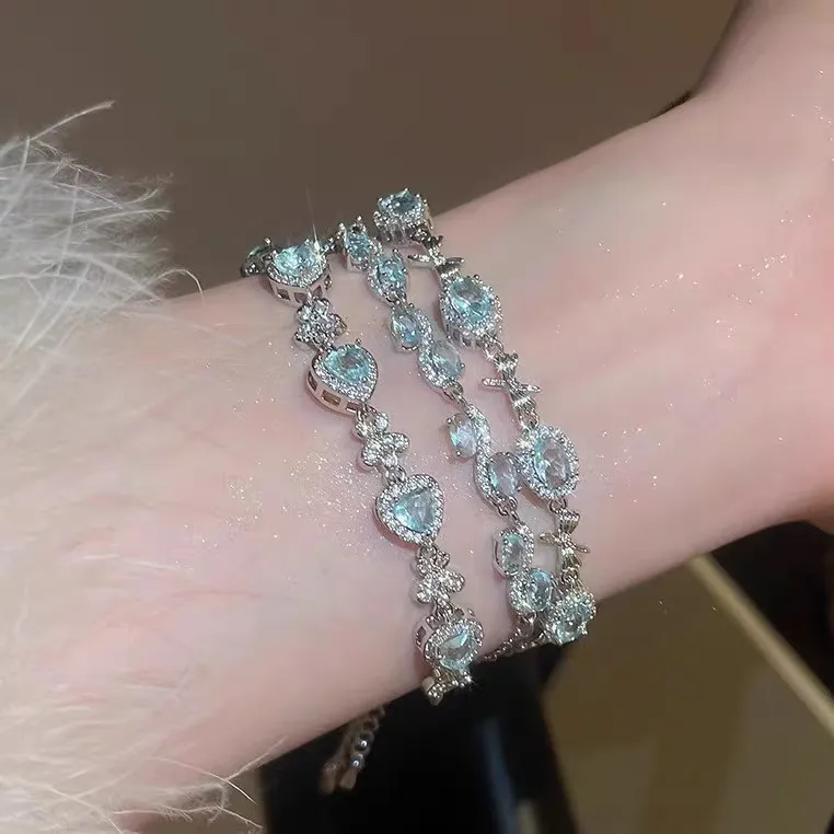 Barbie Alloy Bracelets Women's Blue-2