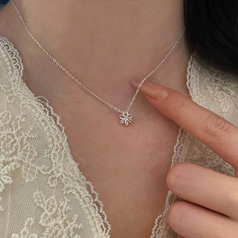 Barbie S925 Silver Necklaces Women's Silver, Gift Box Set-1