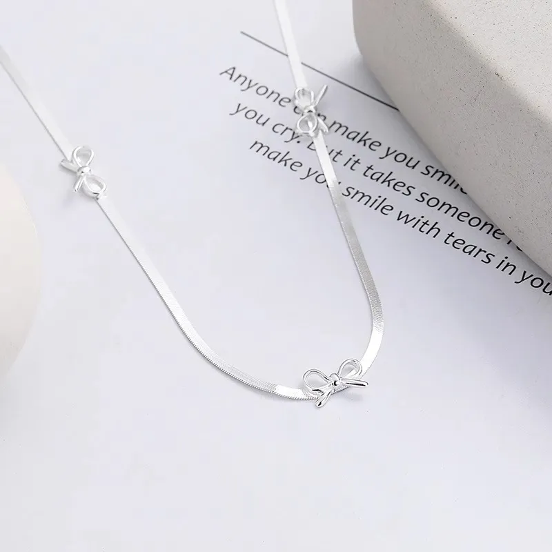 Barbie Alloy Necklaces Women's Silver-5