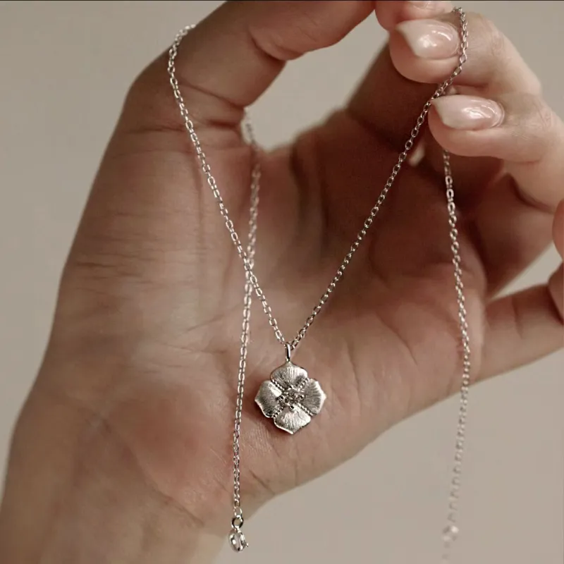 Barbie Silver Plated Copper Necklaces Women's-4