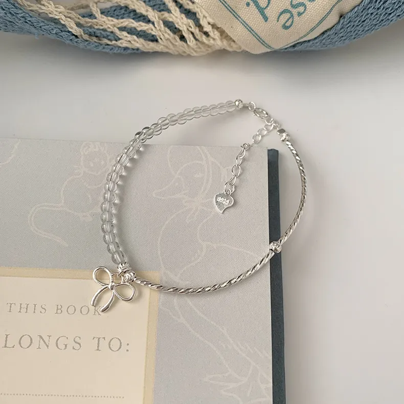 Barbie S925 Silver Bracelets Women's Silver, Gift Box Set-5