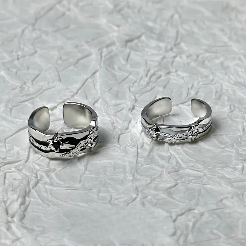 Barbie Alloy Rings Unisex Black-1