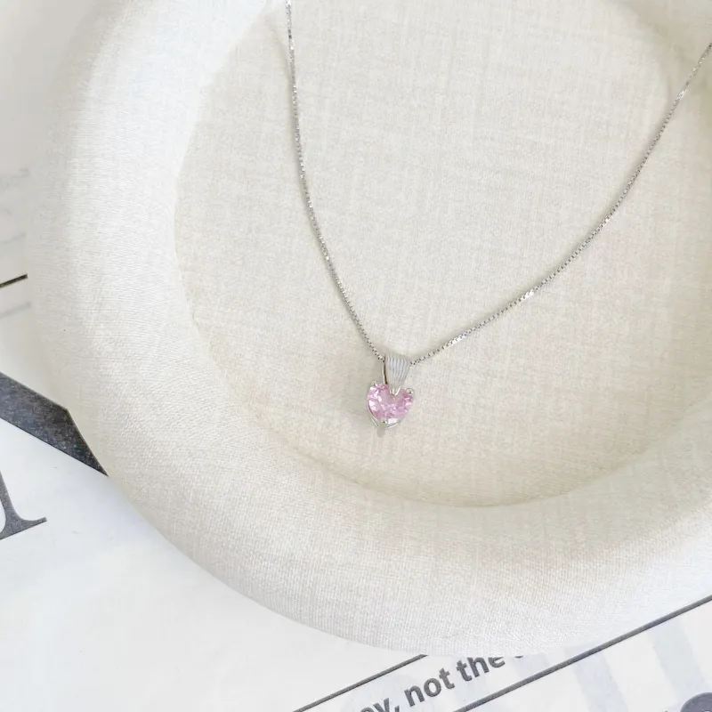 Barbie S925 Silver Necklaces Women's Silver-3
