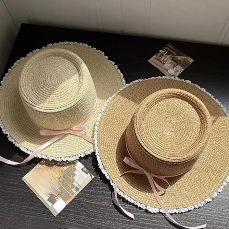 Barbie Straw Woven Sun Protection Hats Women's-2
